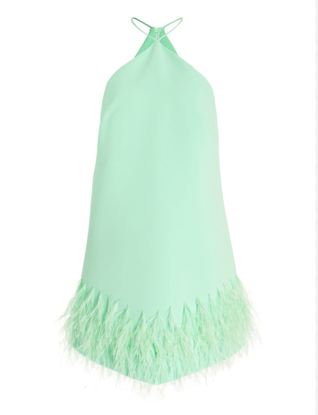 alexis green feather dress Alexis Bristal Feather Trim Shift Dress In Jade - 40% Off
